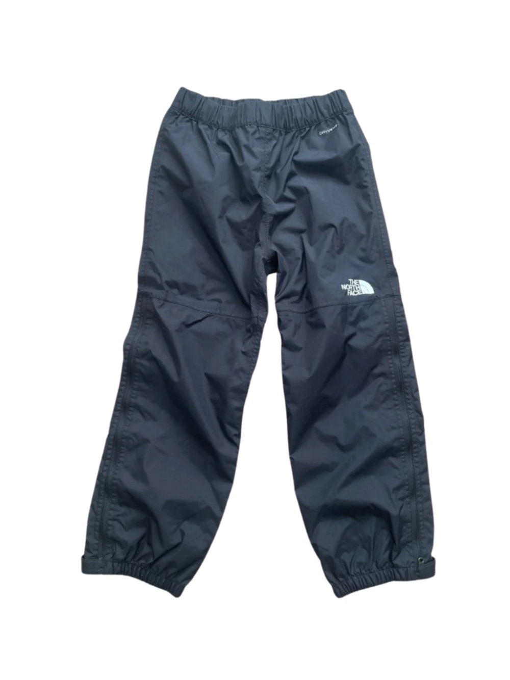 The North Face Kids Black Packable Rain, Snow Pants, Boys Girls 7/8 #0033